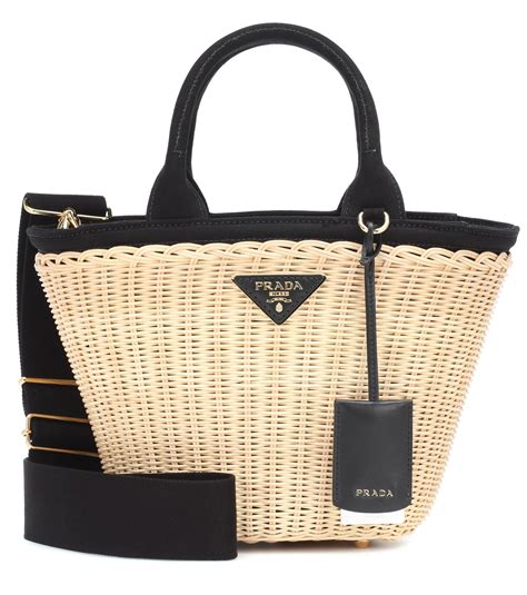 prada straw.bag|farfetch prada beach bags.